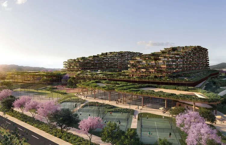 Complexo de tênis do ALL Resort em Porto Belo